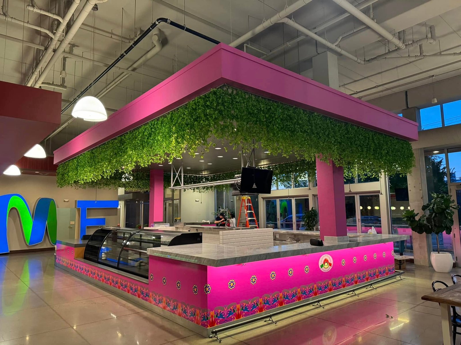 Restaurant counter vinyl